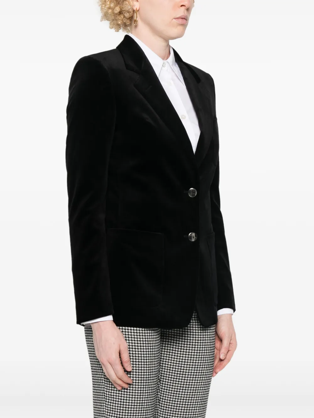 Tagliatore Fluwelen blazer Zwart