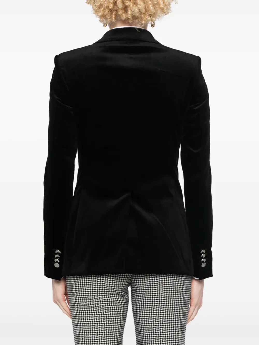 Tagliatore Fluwelen blazer Zwart