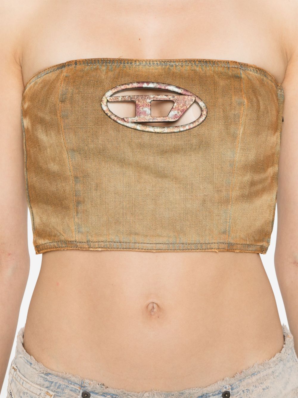 Shop Diesel De-villess-fsf Top In Brown