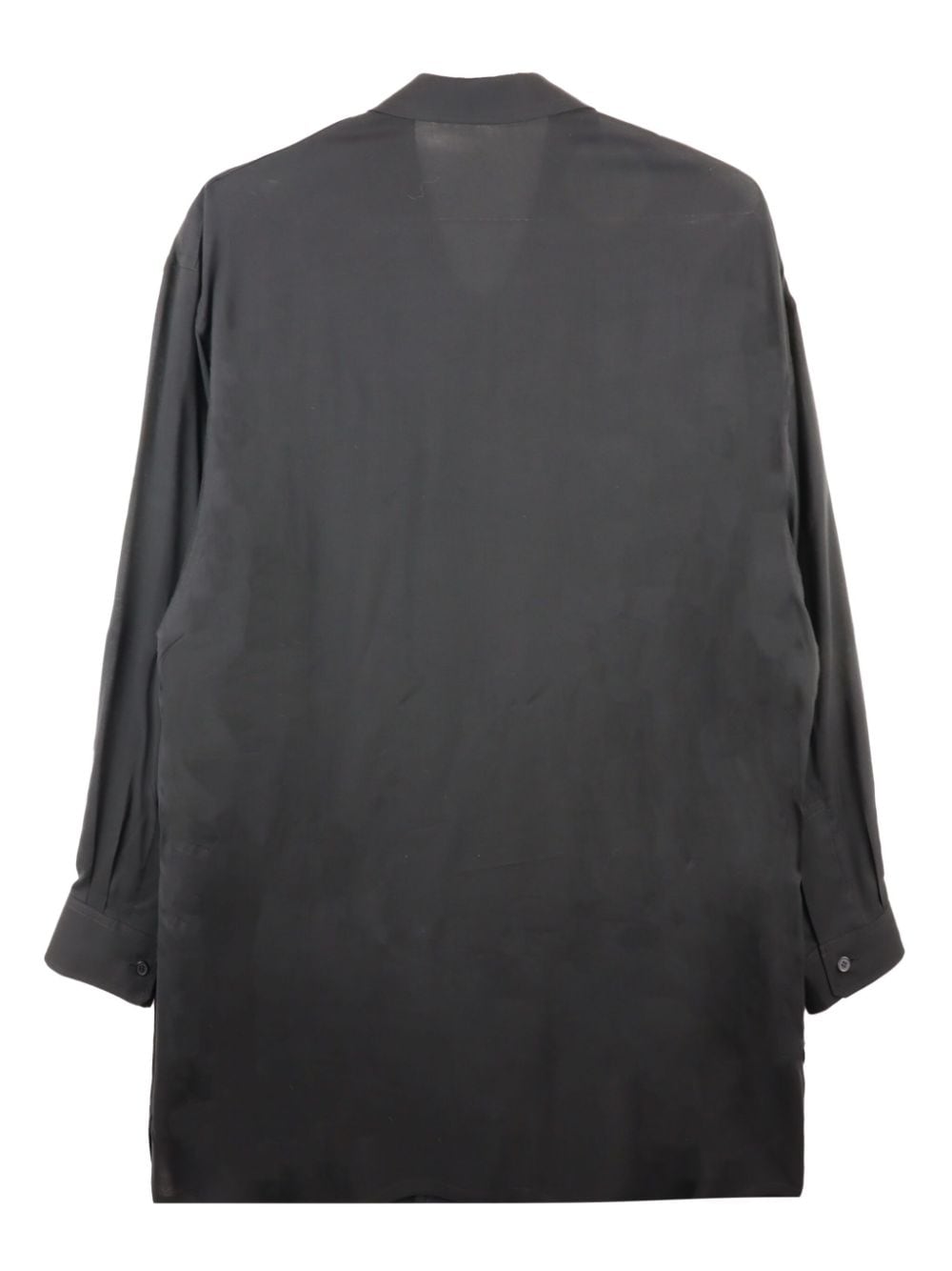 Yohji Yamamoto long sleeve shirt - Zwart