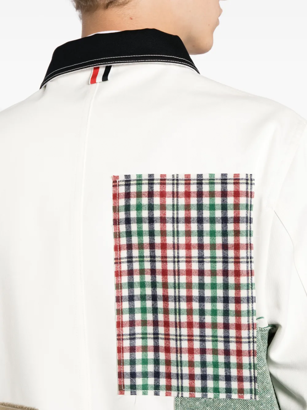 Thom Browne Katoenen jack met borduurwerk Wit
