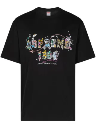 supreme teeシャツ　黒　Mサイズ SUPREME x YOHJI YAMAMOTO Signature Logo T-Shirt Tee Black