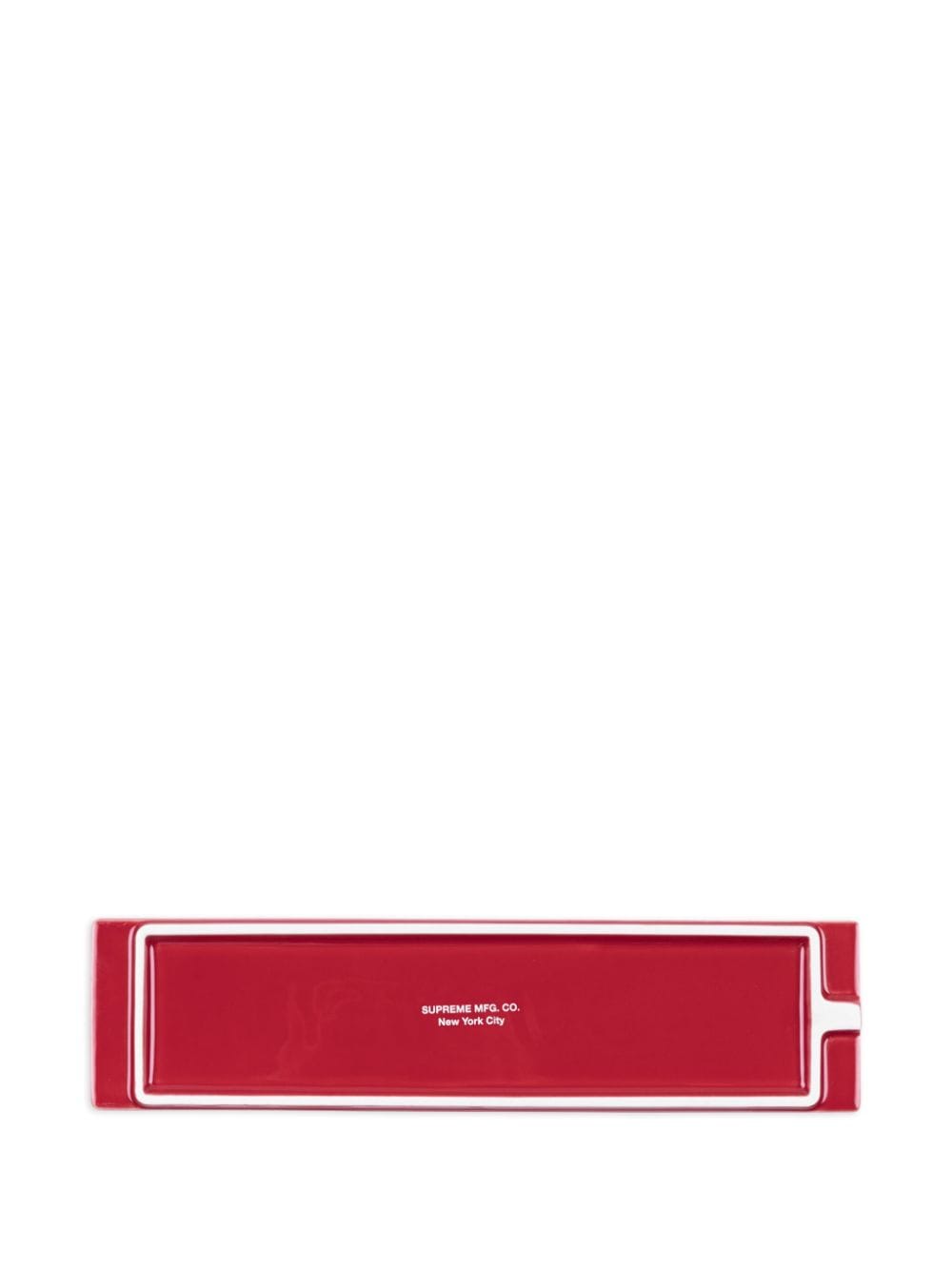 Shop Supreme X Kuumba Ceramic Incense Tray (6cm X 25cm) In Red