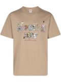 Supreme varsity cotton T-shirt - Neutrals