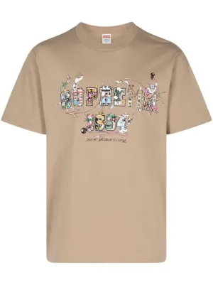 Supreme Top Shotta crew-neck T-shirt | Grey | FARFETCH