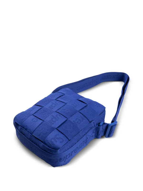 Supreme Woven Shoulder Bag Blue FARFETCH TR