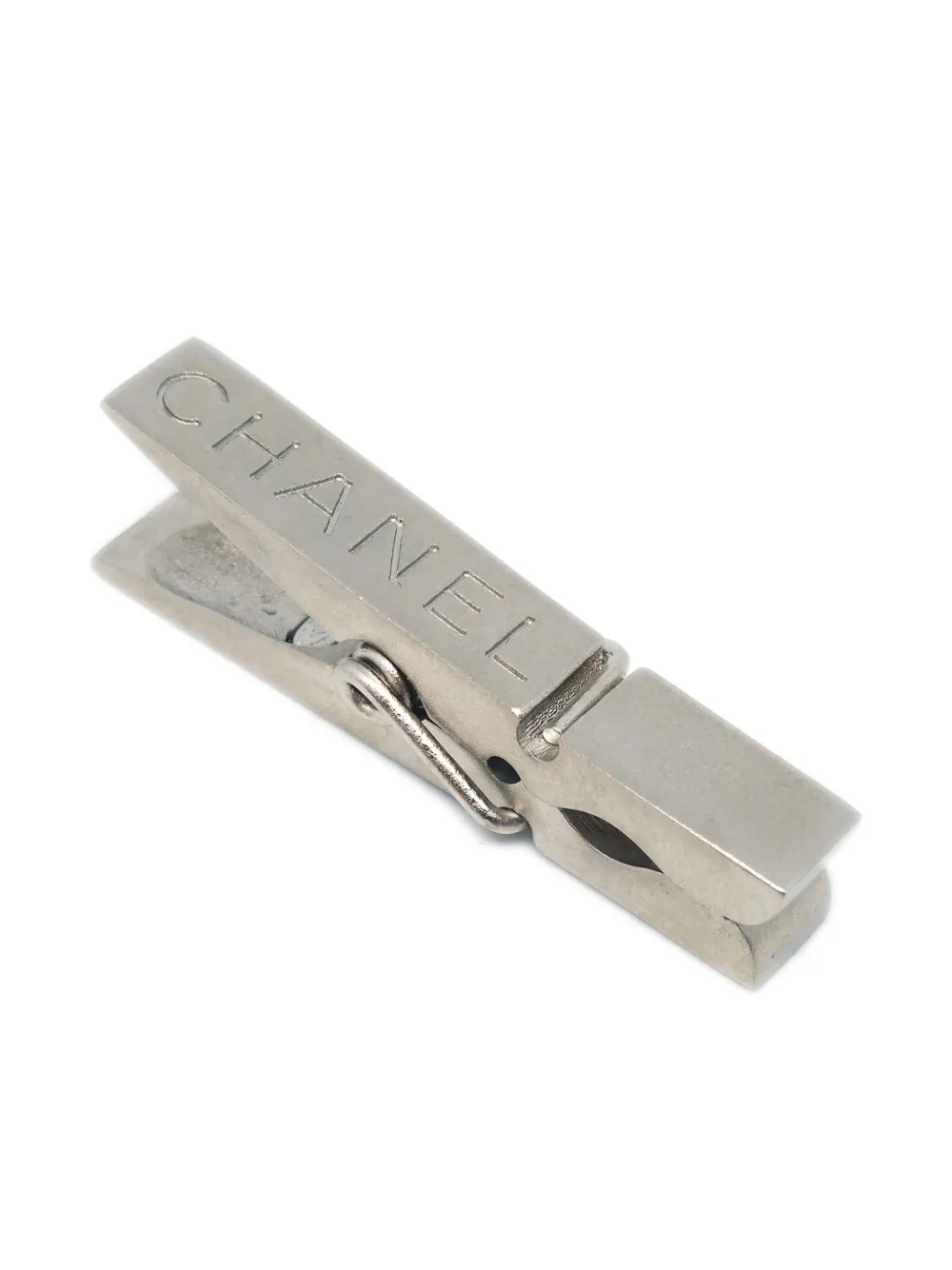 CHANEL Pre-Owned 1990-2000 logo-engraved money clip - Silver