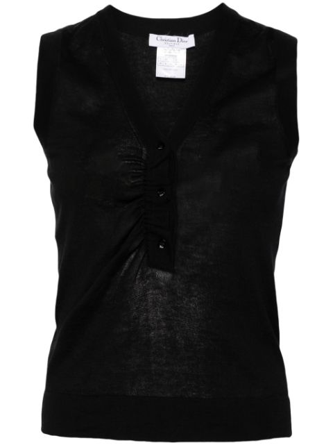 Christian Dior 2006 Sleeveless cotton Vest Top Women