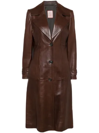 Loewe leather coat online