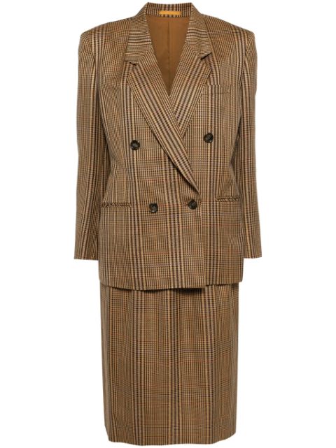 Burberry 1990-2000s Setup Suit Jacket Skirt Women