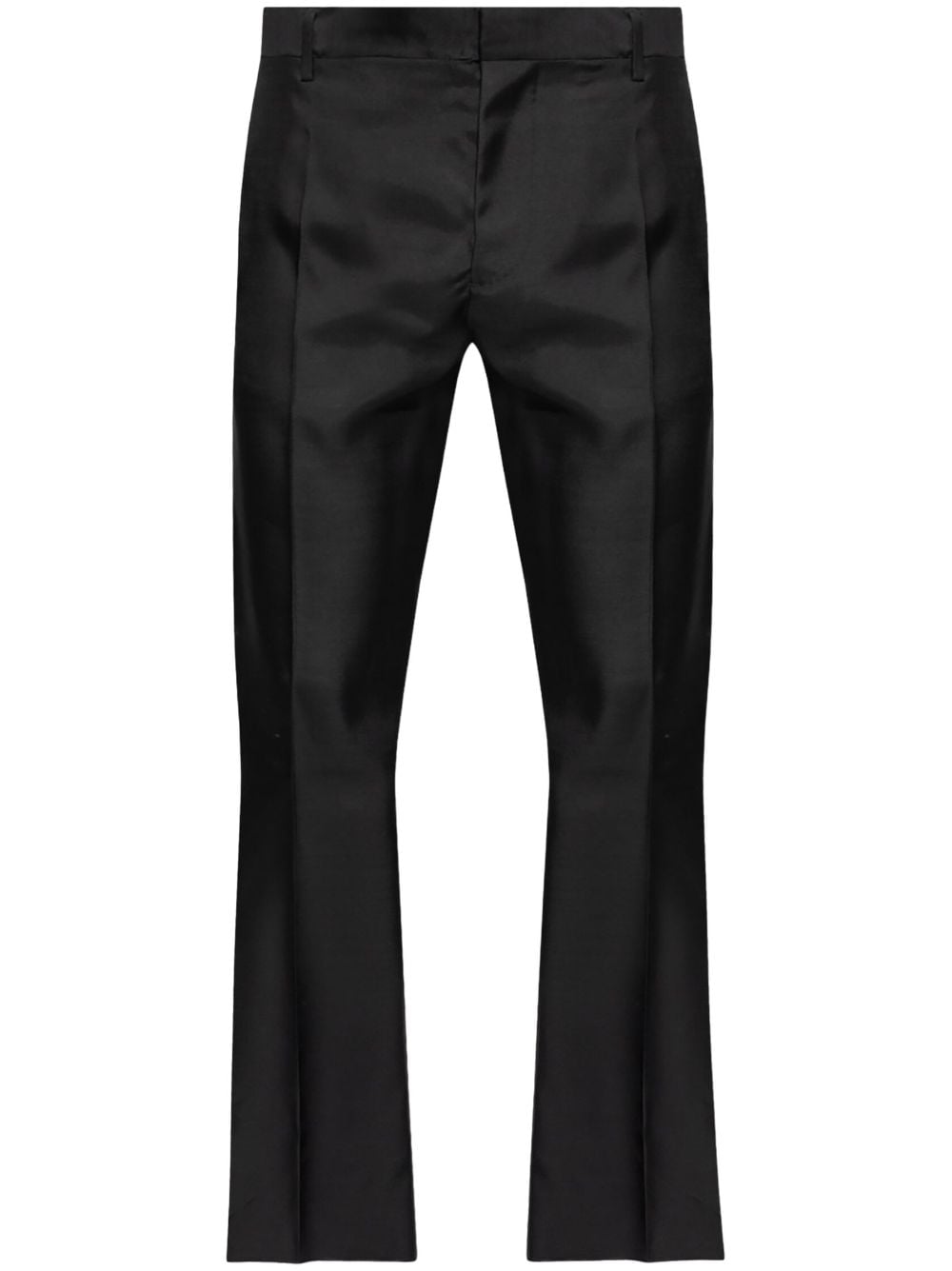 Shop Dsquared2 Logo-appliqué Flared Trousers In Black