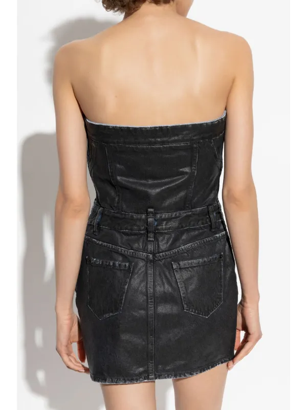 knee length dresses for ladies Dsquared2 S/S 2005 Runway Leather Dress  darina`s garms