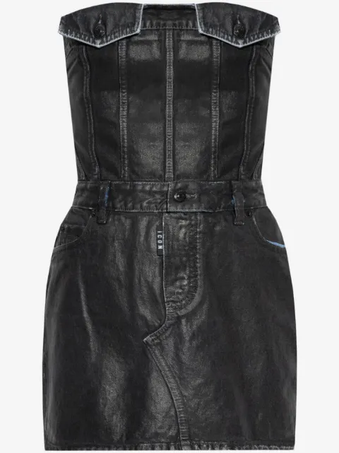 DSQUARED2 coated-finish mini dress 
