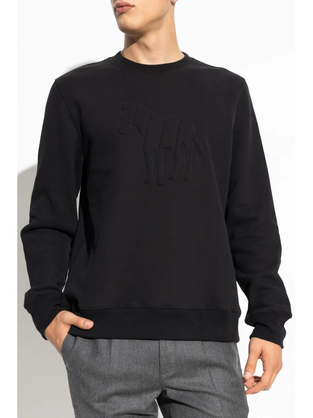 PS Paul Smith Sweater met zebraprint Zwart