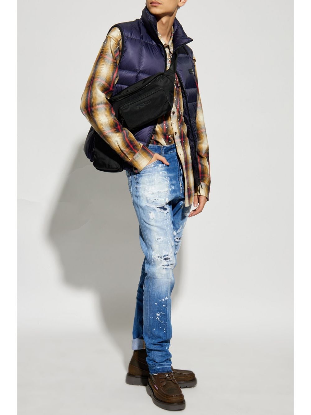 DSQUARED2 Padded vest - Blauw