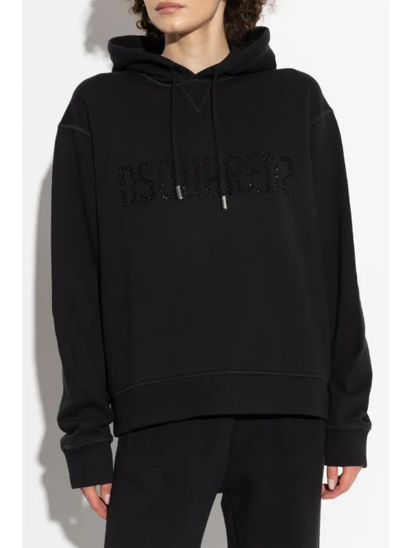 DSQUARED2 ブラッシュド パーカー | ブラック | FARFETCH JP
