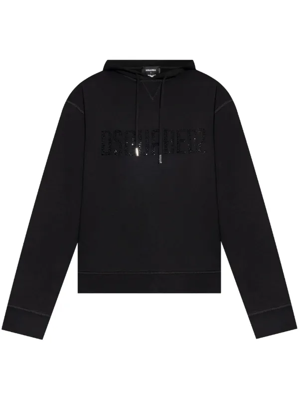 DSQUARED2 ブラッシュド パーカー | ブラック | FARFETCH JP
