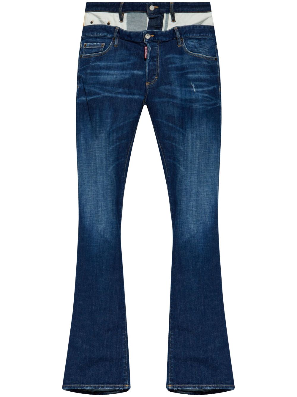 DSQUARED2 Sharpei bootcut jeans Blauw