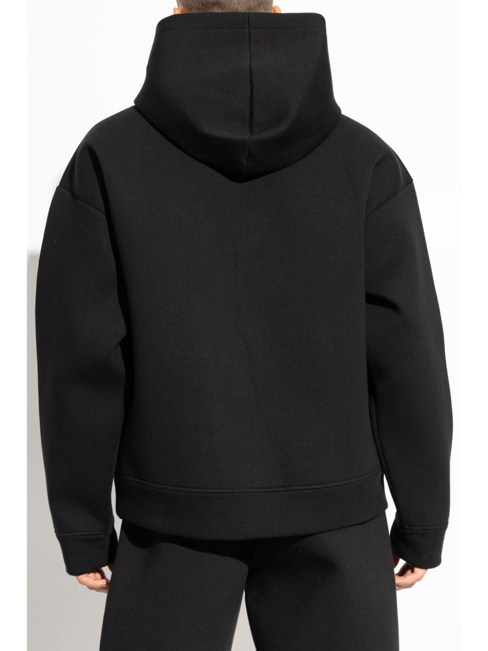 Shop Dsquared2 Logo-embossed Cotton Hoodie In Black