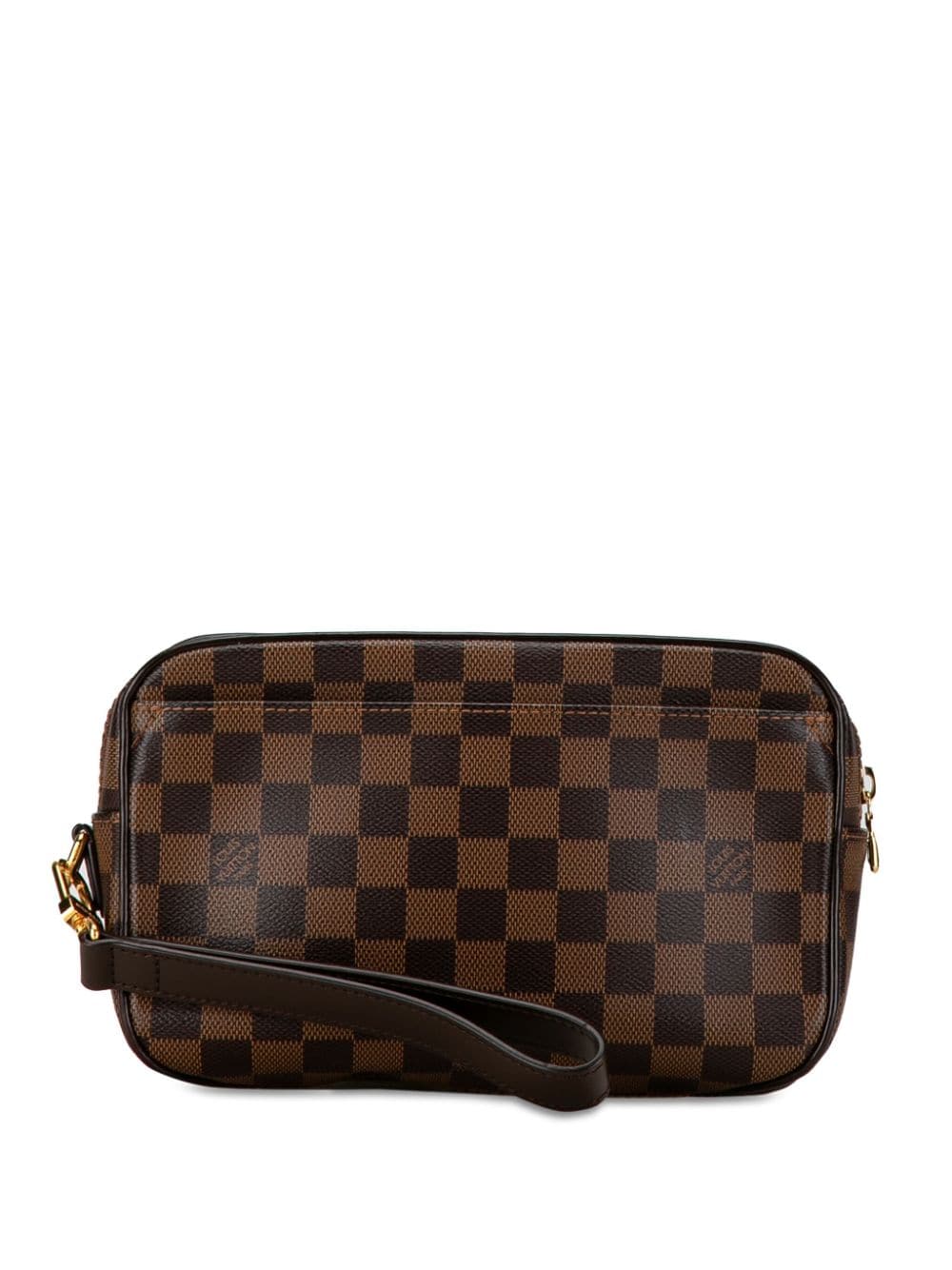 Louis Vuitton Pre-Owned 2013 Damier Ebene Pochette Saint Paul clutch bag - Bruin