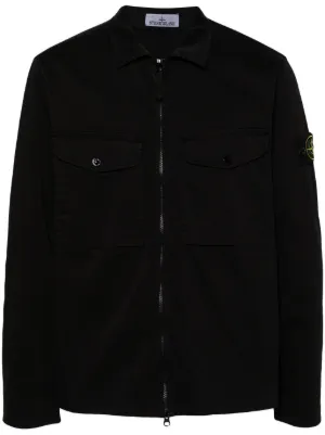 Stone Island シャツジャケット | ブラック | FARFETCH JP