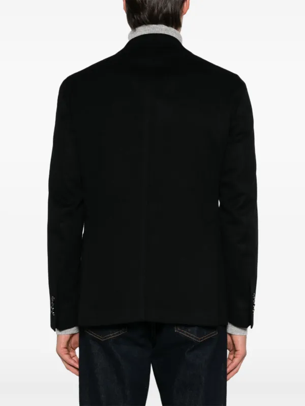 TAGLIATORE テーラードジャケット ブローチ付き Tagliatore ブローチディテール ジャケット | ブラック