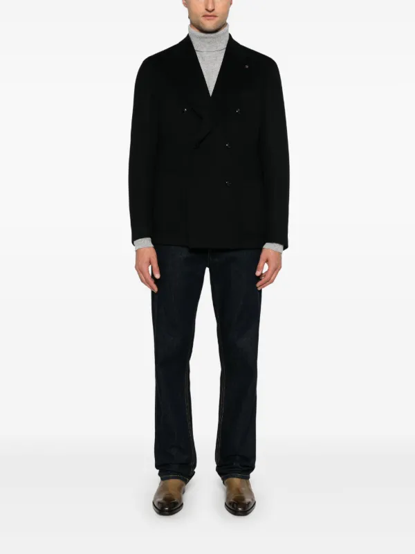 Tagliatore ブローチディテール ジャケット | ブラック | FARFETCH JP