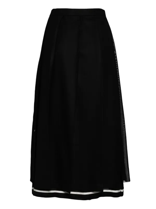 Black pleated skirt next best sale