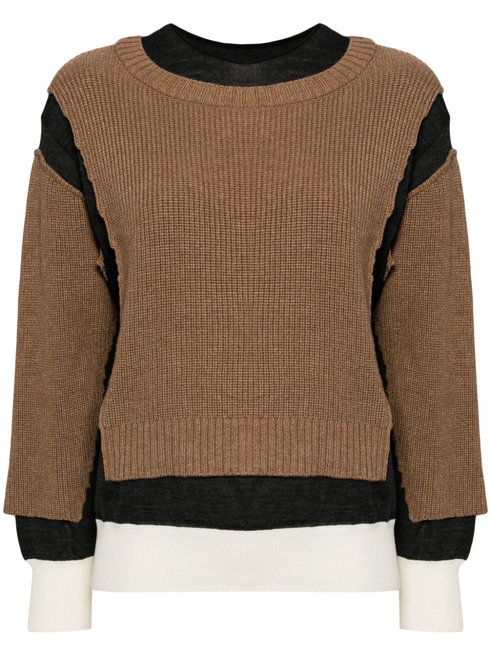 Undercover wool blend jumper - Brown