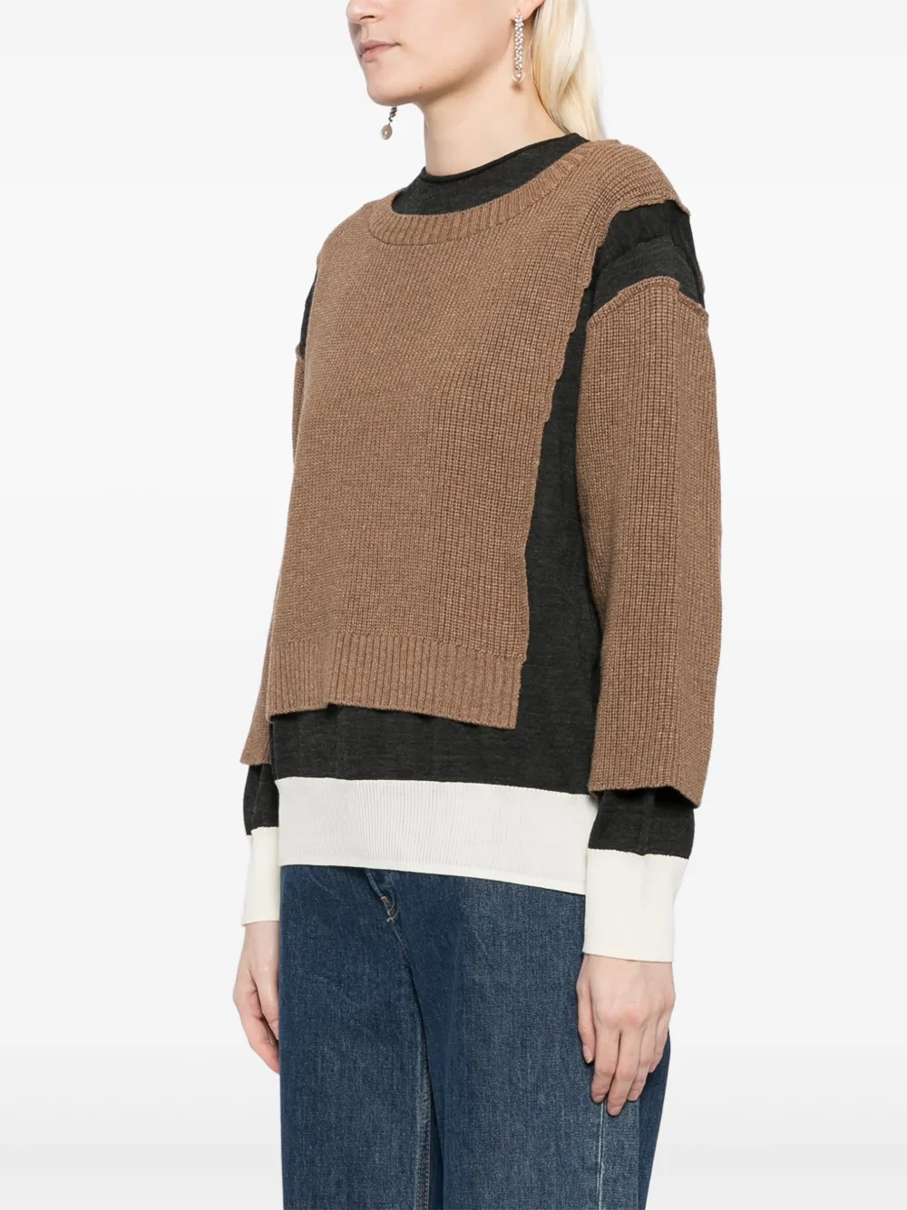 Undercover Trui van wolmix Bruin