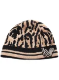 Louis Vuitton Pre-Owned 2019 leopard-print beanie - Black