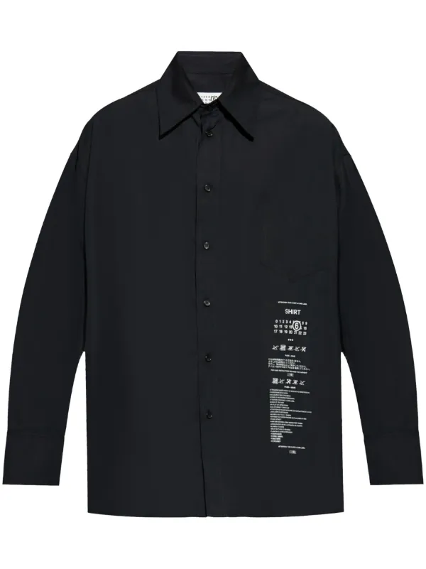MM6 Maison Margiela Numeric Buttoned Shirt - Farfetch