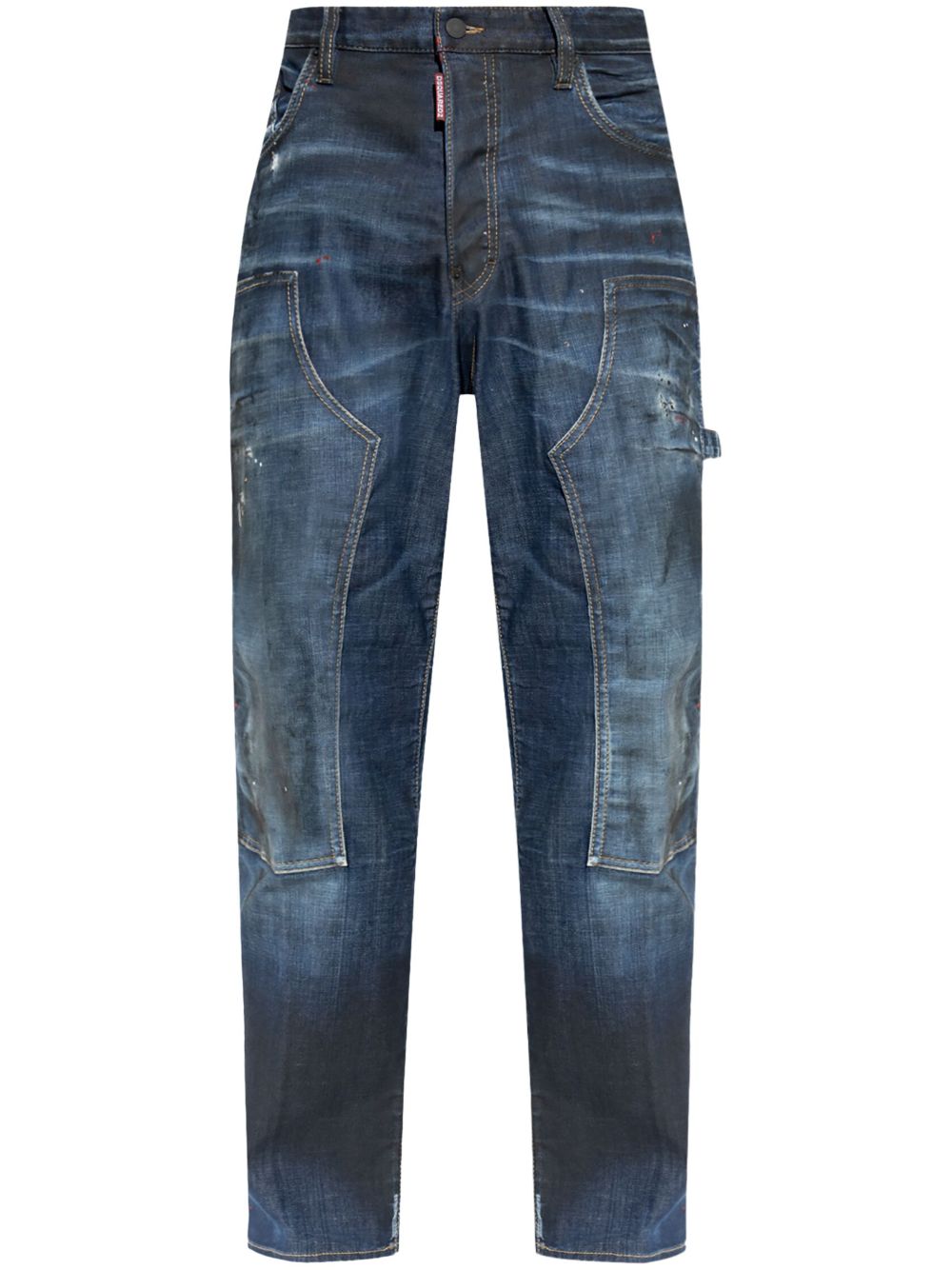 DSQUARED2 panelled loose-fit jeans - Blue