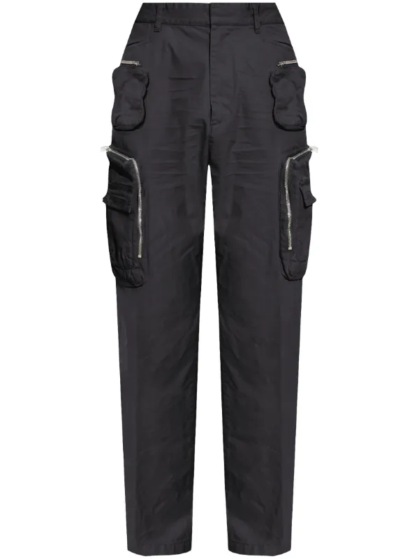 DSQUARED2 マルチポケット テーパードパンツ | ブラック | FARFETCH JP