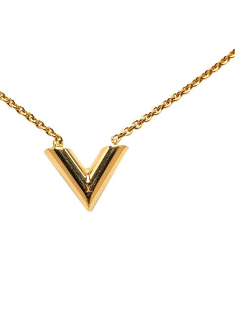 Louis Vuitton Pre-Owned Essential V guldpläterat halsband från 2021