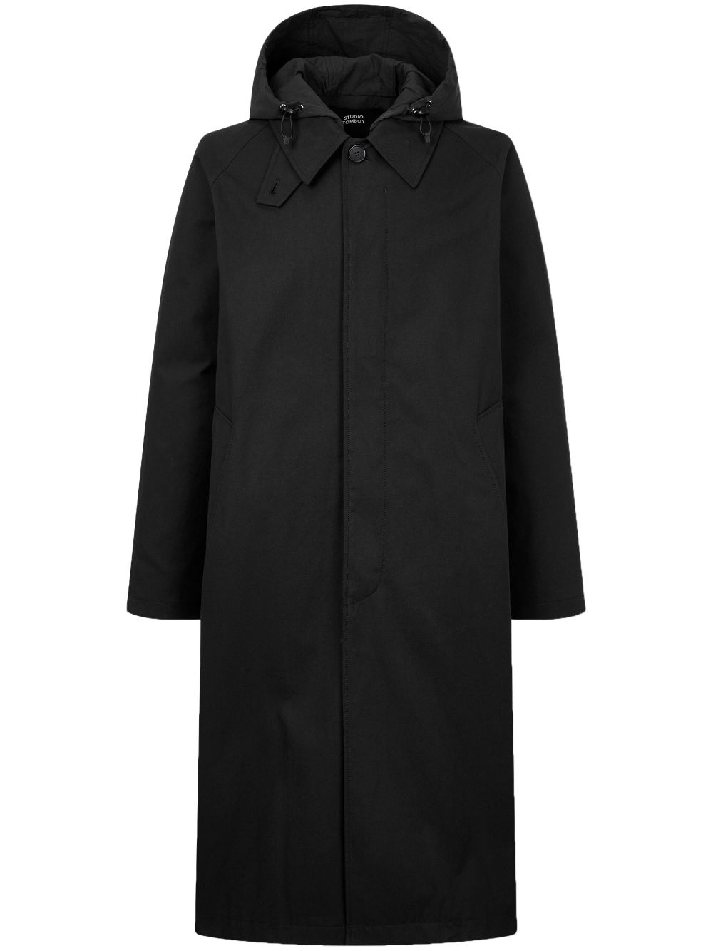 STUDIO TOMBOY detachable-hood coat - Black