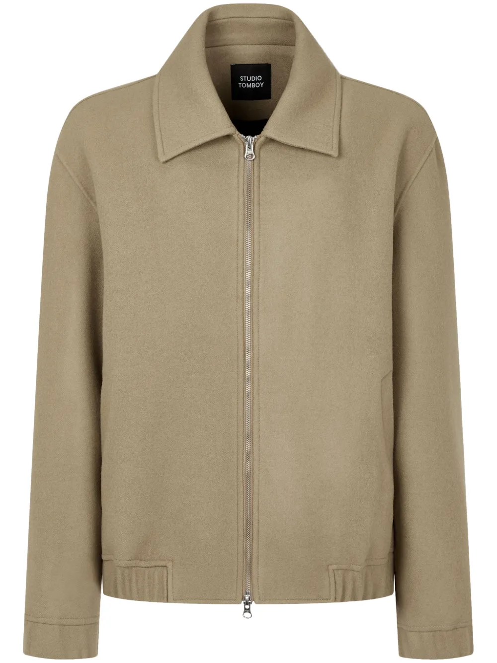 STUDIO TOMBOY zip-up wool jacket | Neutrals | Image 1