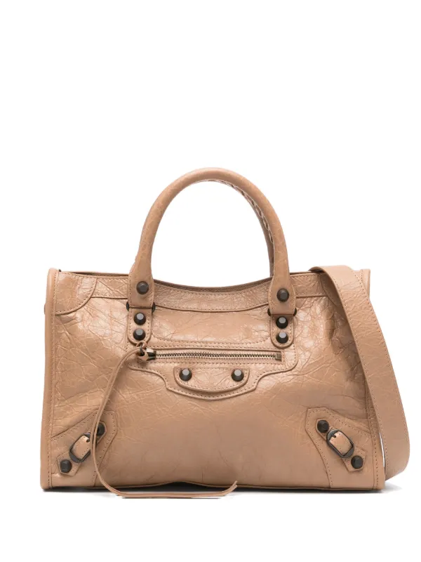 Balenciaga Small Le City Tote Bag Brown FARFETCH CA