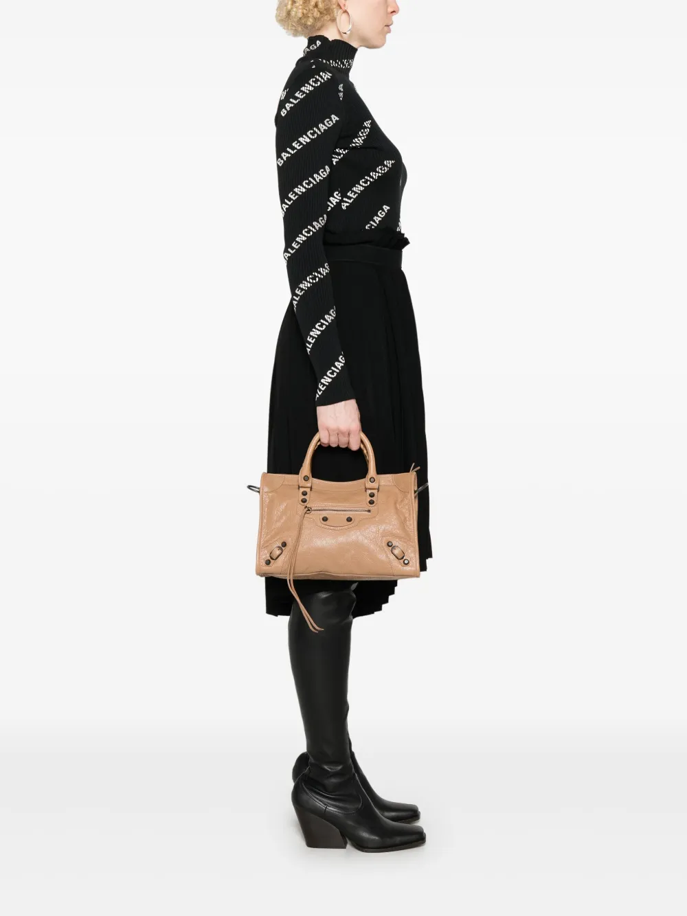 Balenciaga Le City kleine shopper - Bruin