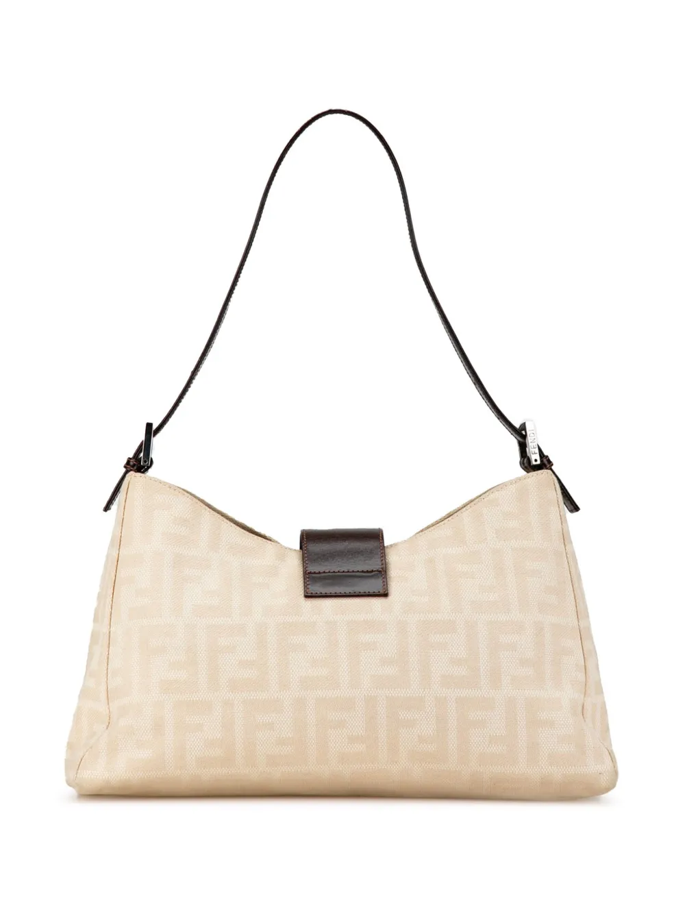 Fendi Pre-Owned 2000-2010 Zucca Canvas shoulder bag - Bruin