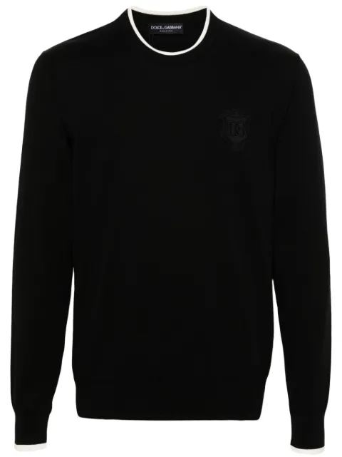 Dolce & Gabbana logo-embroidered sweater