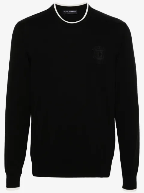 Dolce & Gabbana logo-embroidered sweater