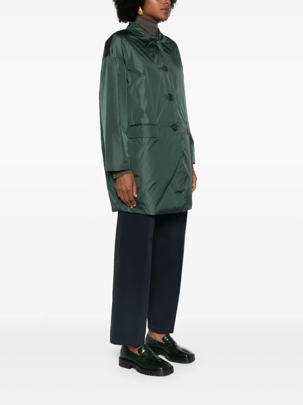 Aspesi Teena Trench Coat In Green