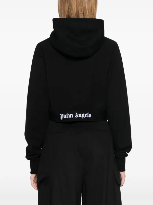 Palm Angels ロゴアンダーバンド パーカー | ブラック | FARFETCH JP