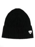 Rossignol logo-plaque cashmere beanie - Black