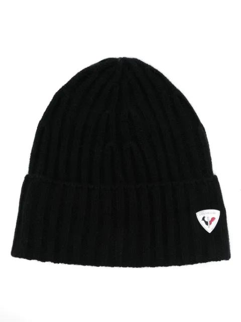 Rossignol logo-plaque cashmere beanie