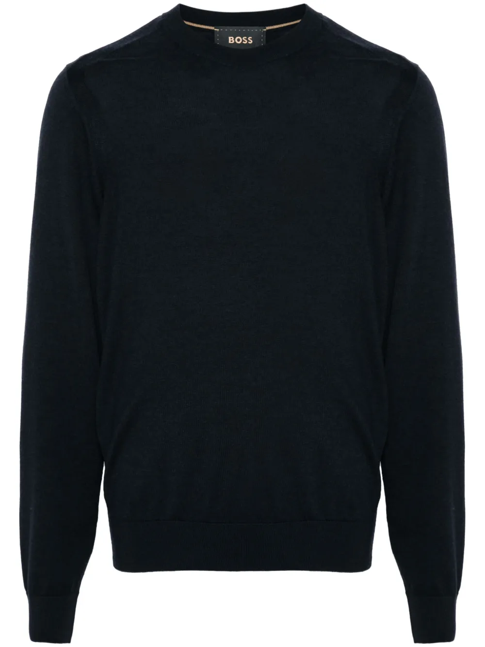 BOSS fine-knit sweater – Blue