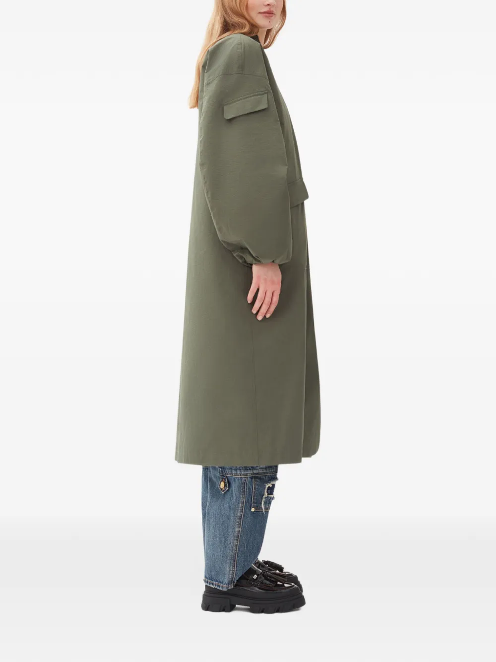 GANNI Shell jas Groen