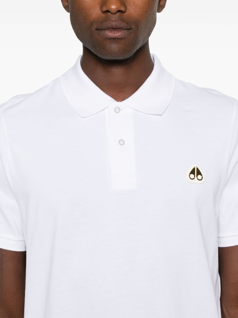 Shop Moose Knuckles Everett Polo Shirt In White