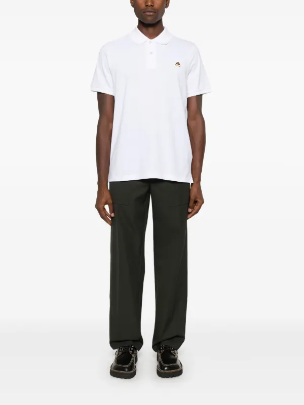 Moose Knuckles Everett Polo Shirt | White | FARFETCH UZ